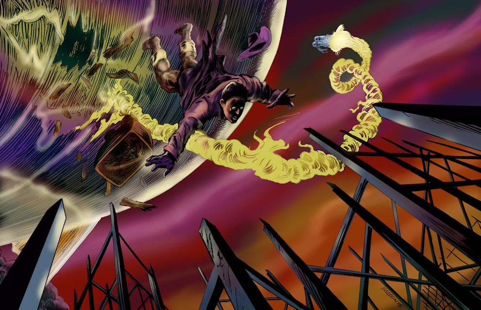 Kal falls from the Sprig to his near certain doom